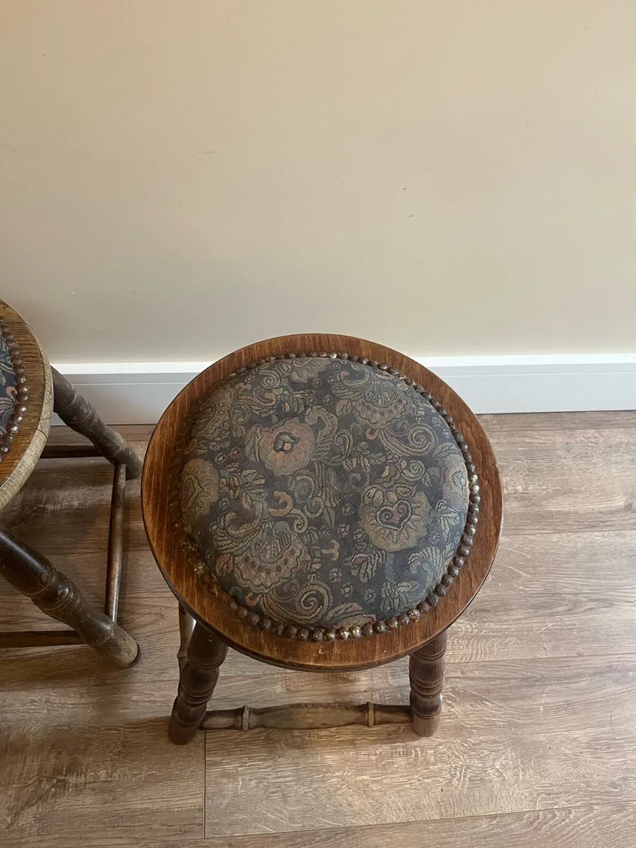 Vintage Pub Stools X4 - Image 4