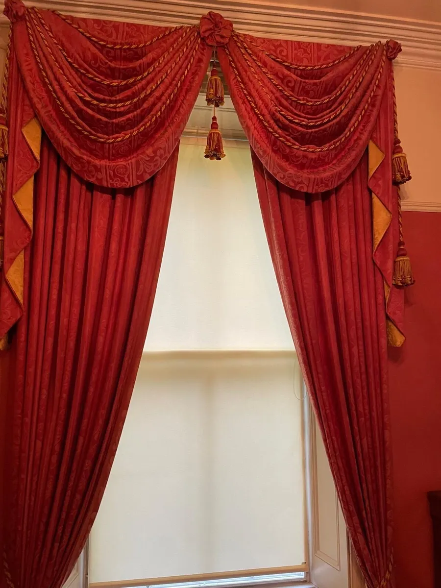 Vintage style modern curtains, designer fabrics - Image 1