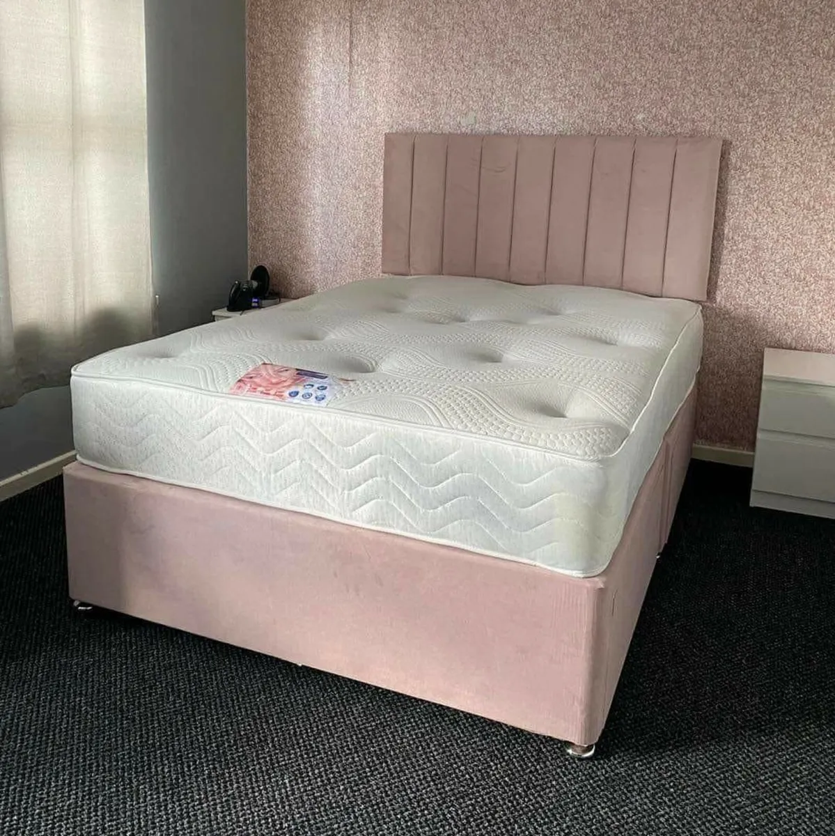 Double/King Size Divan Beds Frame With Mattress - Image 2