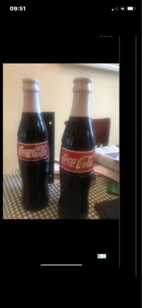 Very Rare Coca Cola Metal Door Handles - Image 1