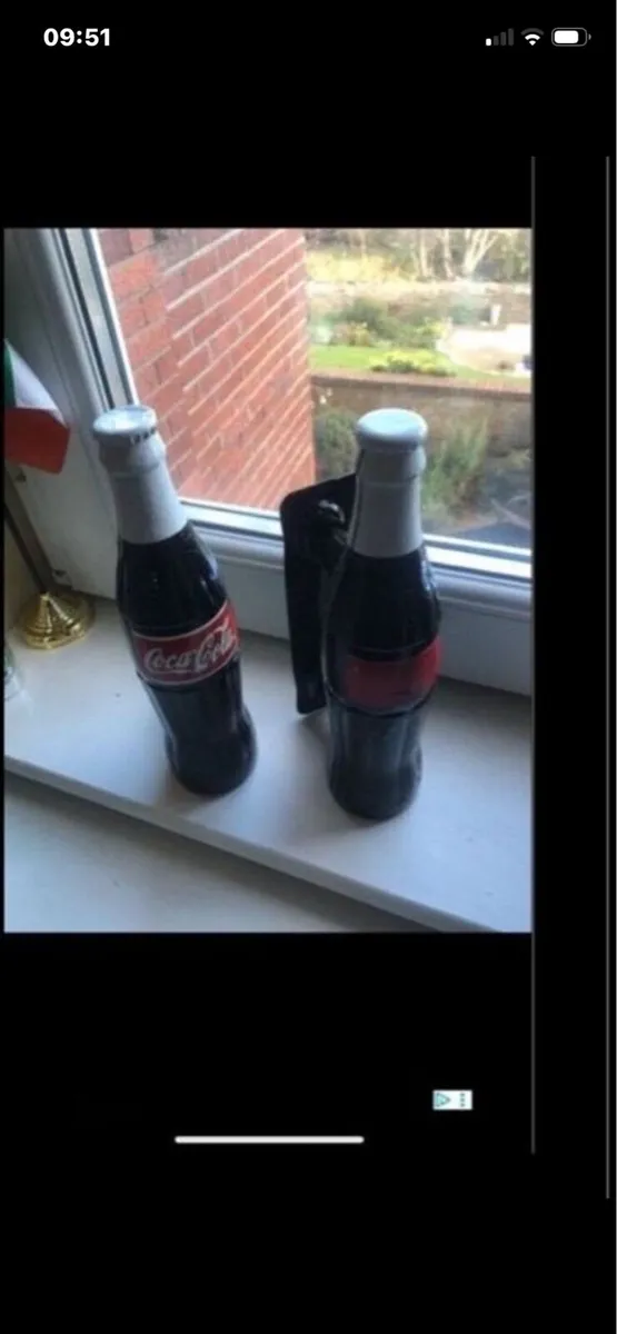 Very Rare Coca Cola Metal Door Handles - Image 2