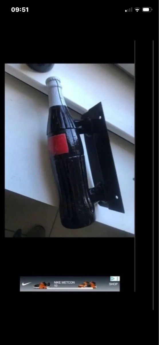 Very Rare Coca Cola Metal Door Handles - Image 3