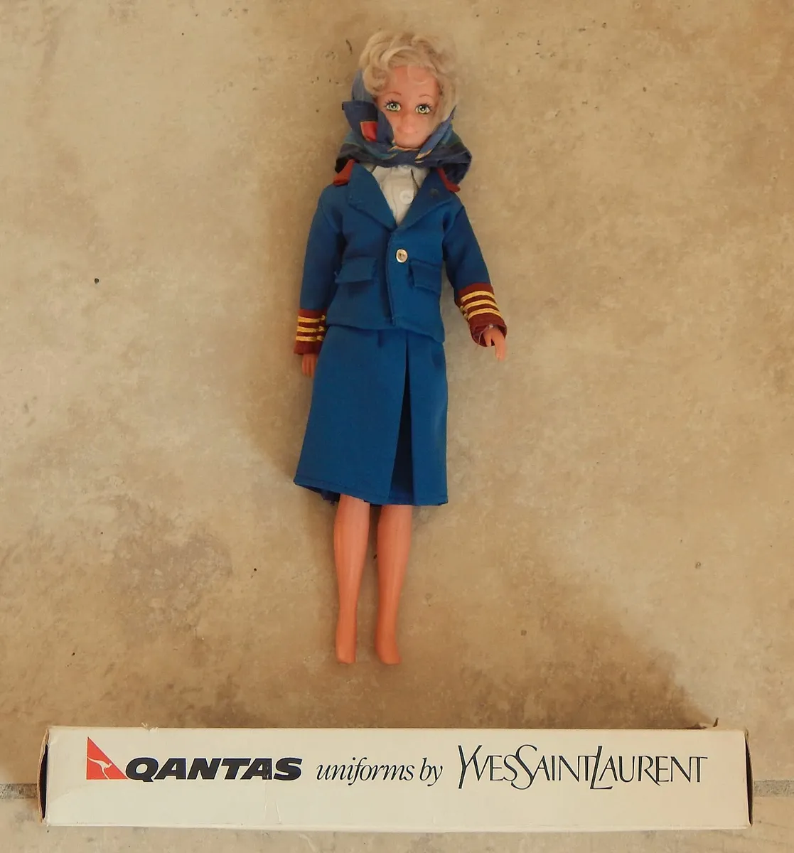 Vintage Qantas Chief Flight Attendant Doll - Image 3