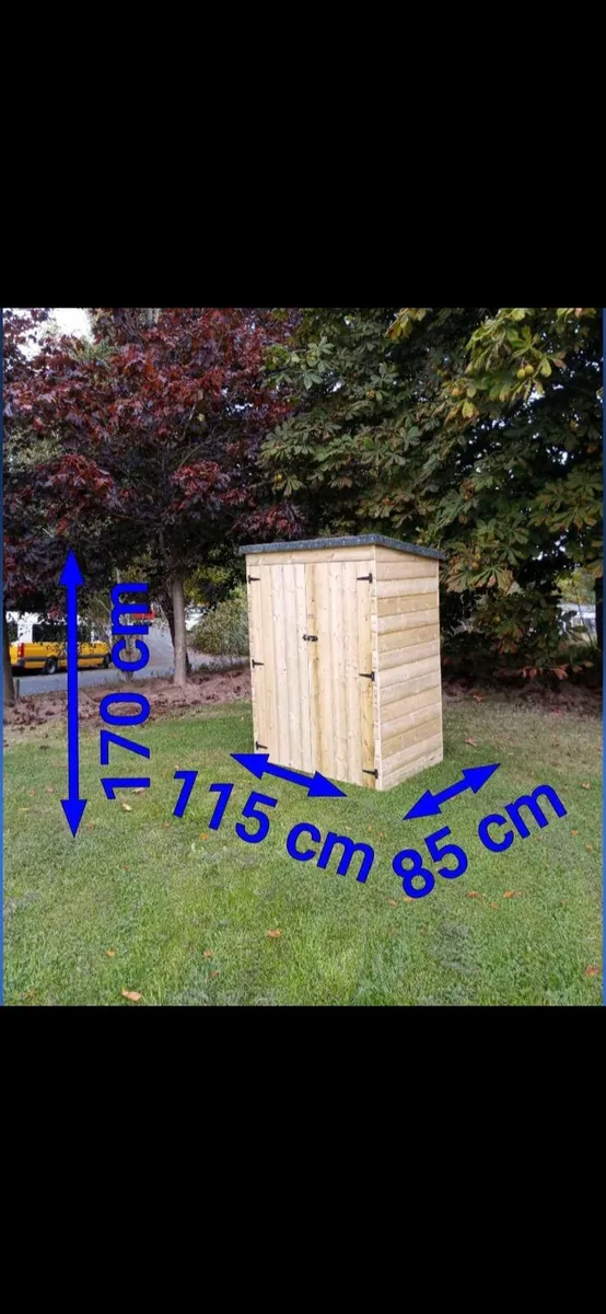 Timber garden storage boxes - Image 1