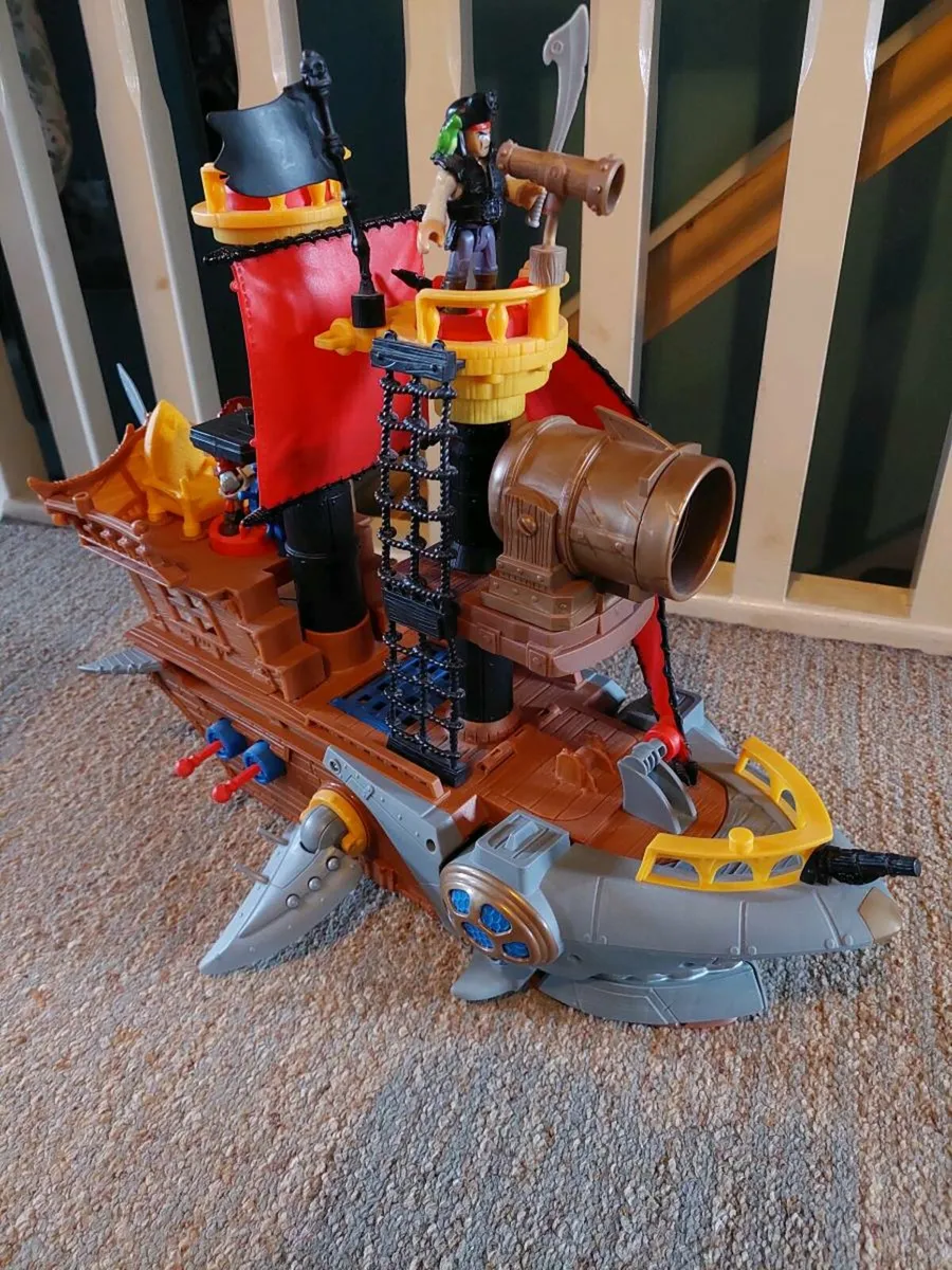Fisher Price Imaginext Shark Bite Pirate Ship - Image 1