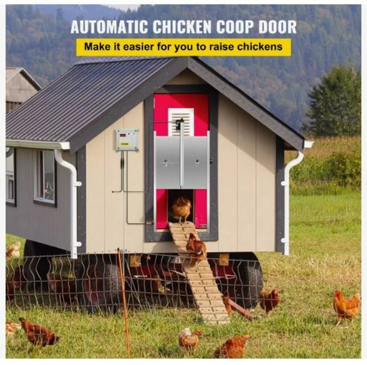 Automatic Chicken Coop Door, Timer and Light - Image 3