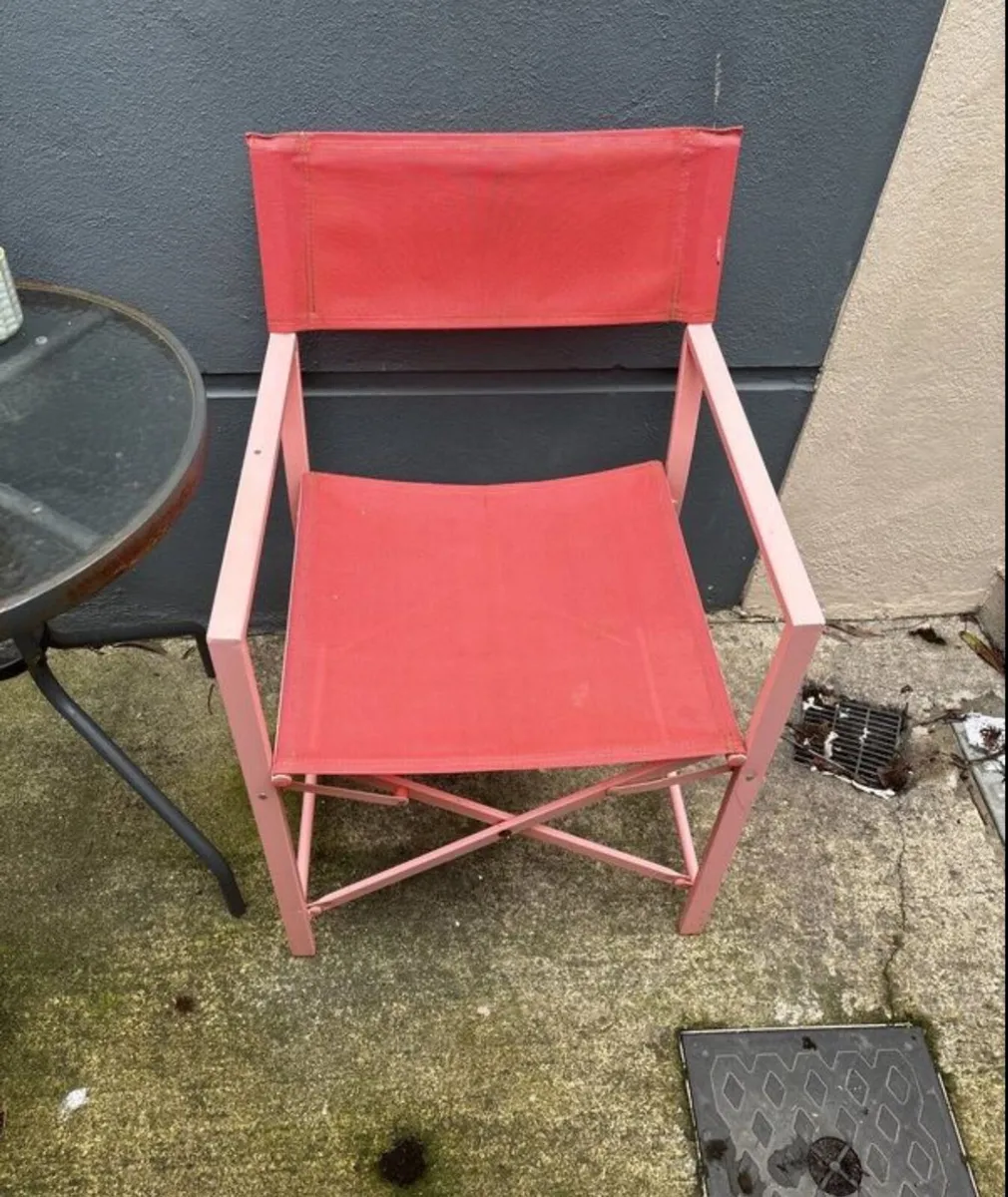 2 x fold up garden chairs - Image 3