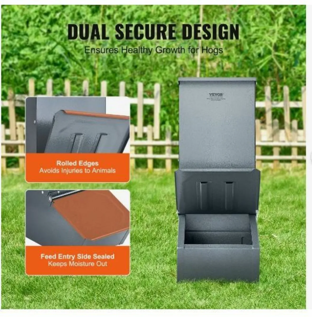 Hog Feeder, 2.2 Bushel Capacity - Image 4