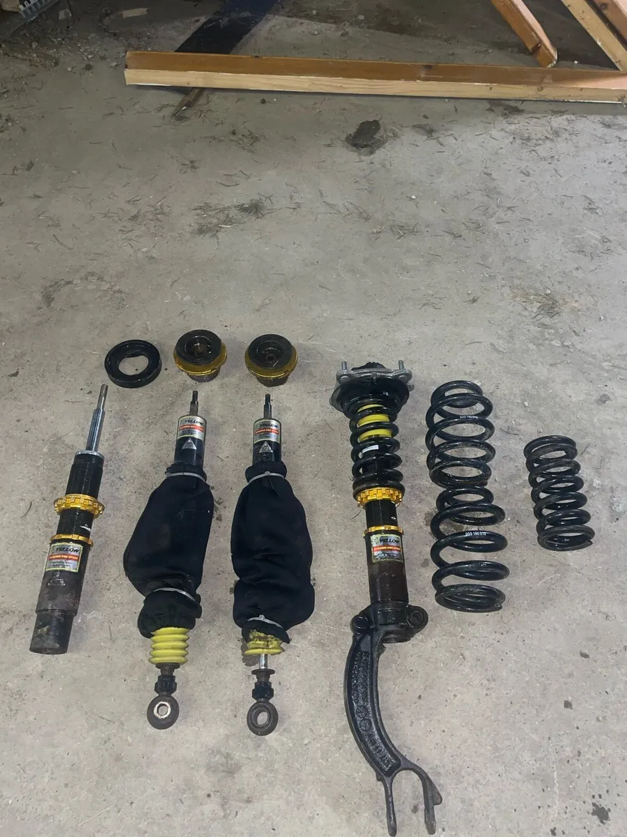 yellow speed racing coilovers - Image 1