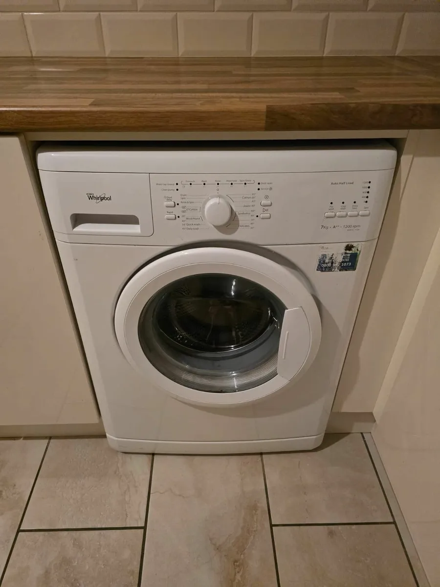 Whirlpool Washing Machine – 7kg / 1200rpm - Image 1