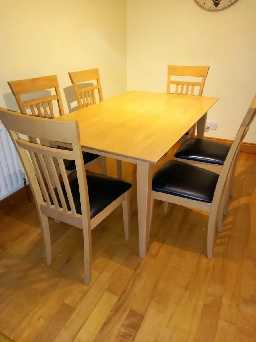 Kitchen table, chairs and counter stools. - Image 2