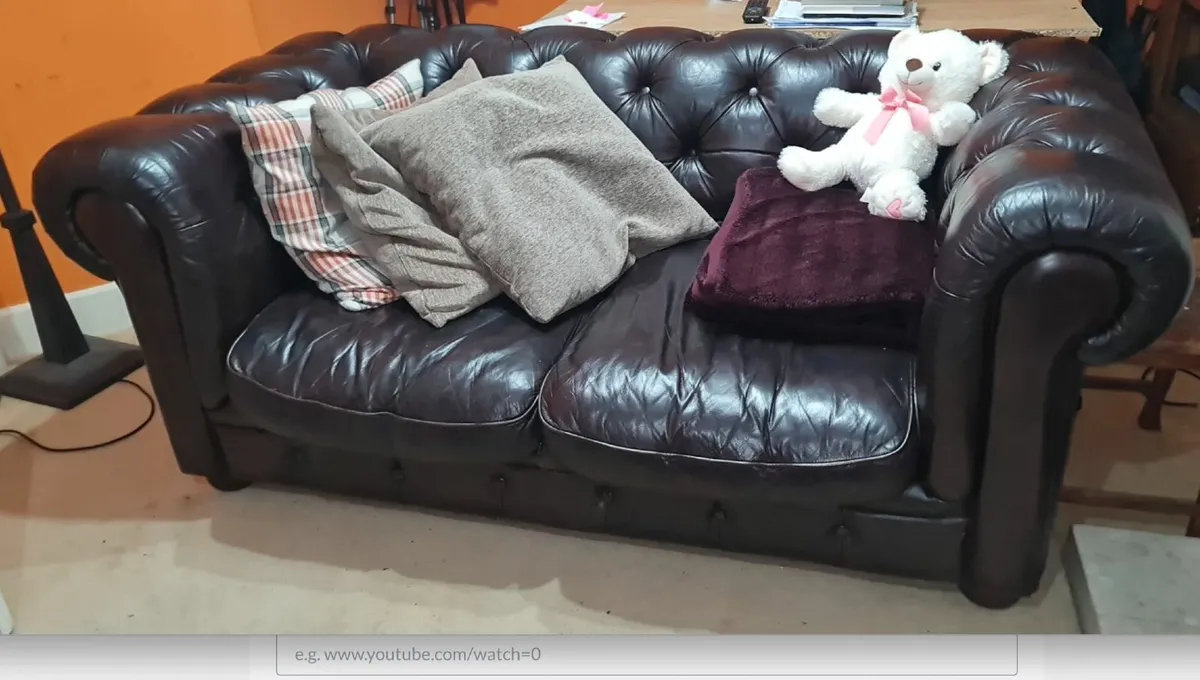 Chesterfield leather Sofa - Image 1