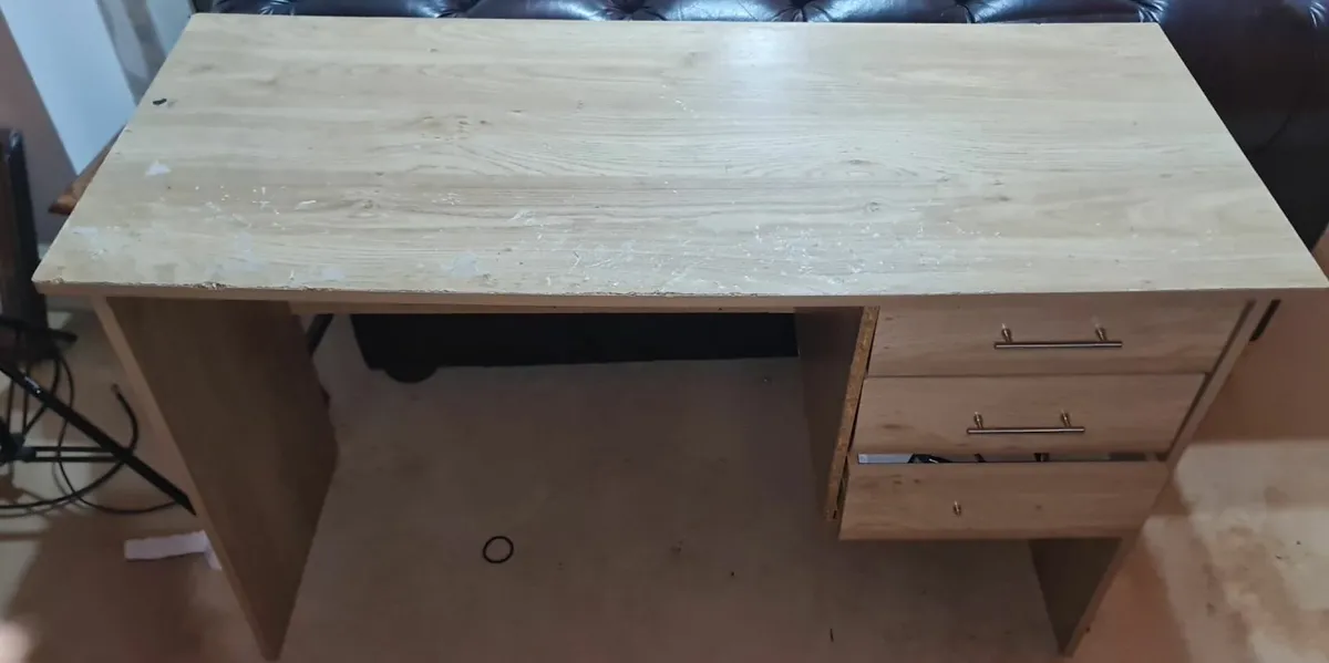 Study Desk with Storage Drawers - Image 1