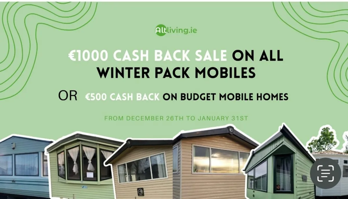 Winter Sale - Cash back on mobile homes purchased.