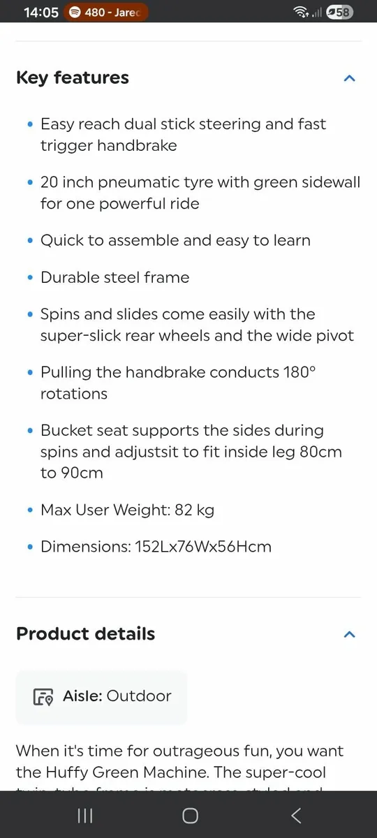 Huffy Green Machine - Image 1