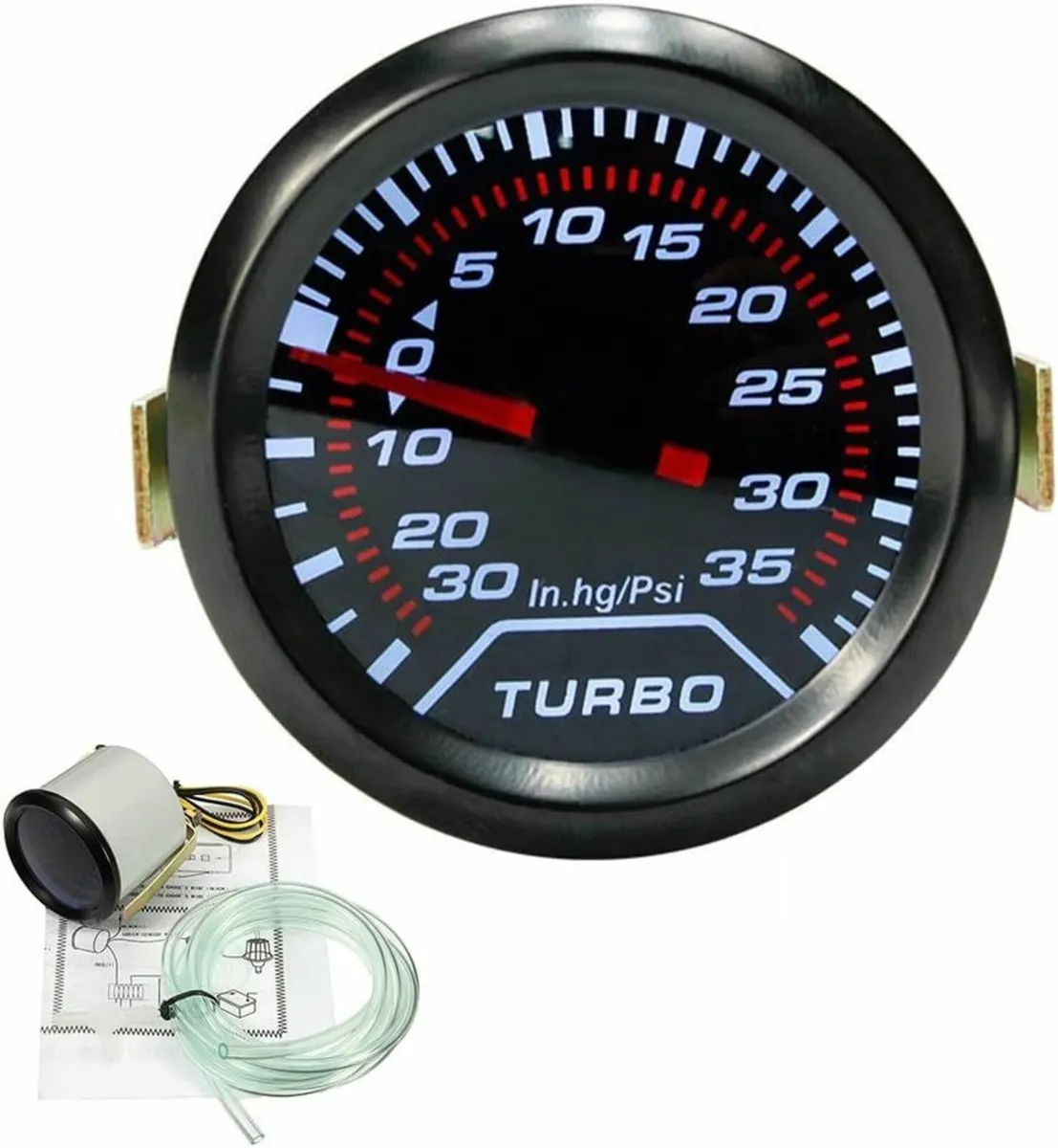 Universal Car Turbo Boost Pressure Gauge 0-35 Psi