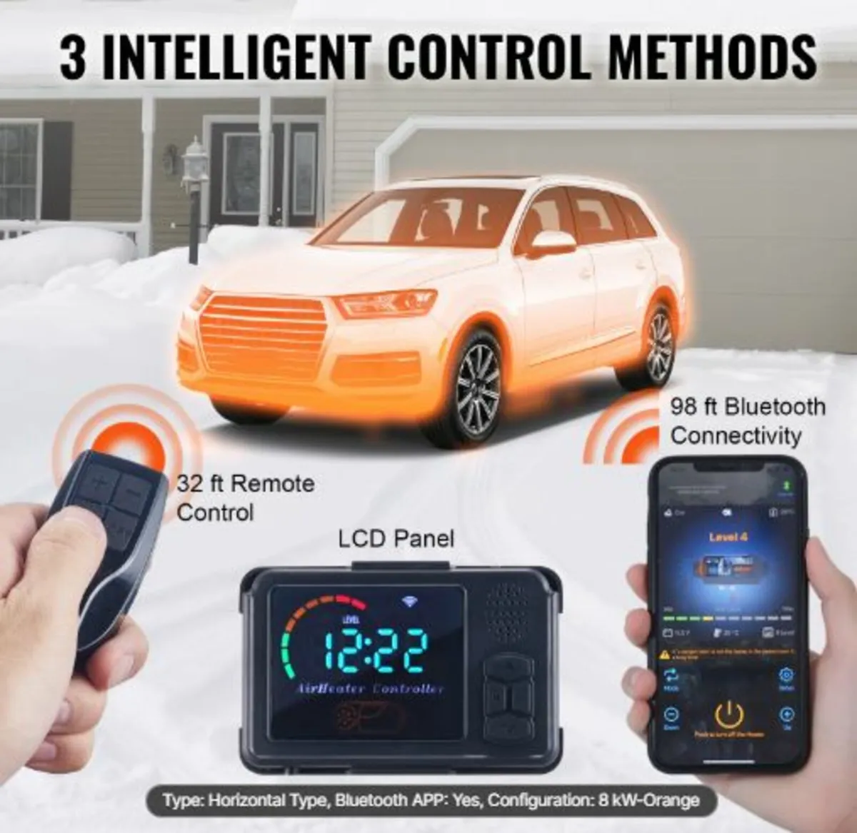 Diesel Air Heater All-in-one 12V 5-8KW Bluetooth - Image 2