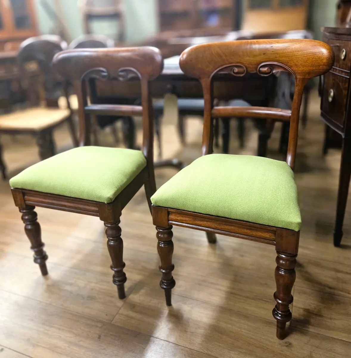 Pair of Victorian Chairs- Circa 1870 - Image 2