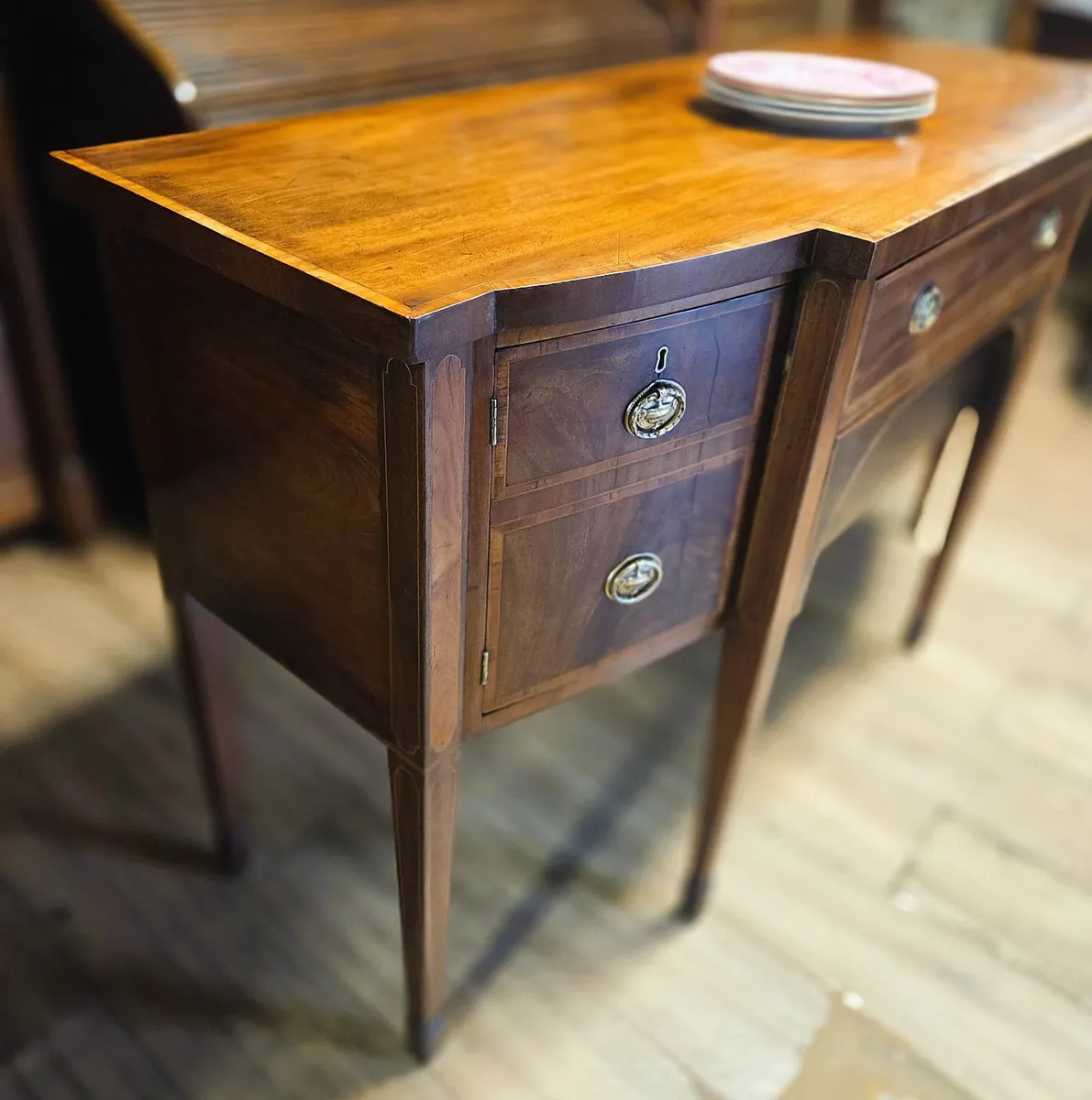 Victorian Bowfront Sideboard- Circa 1860 - Image 3