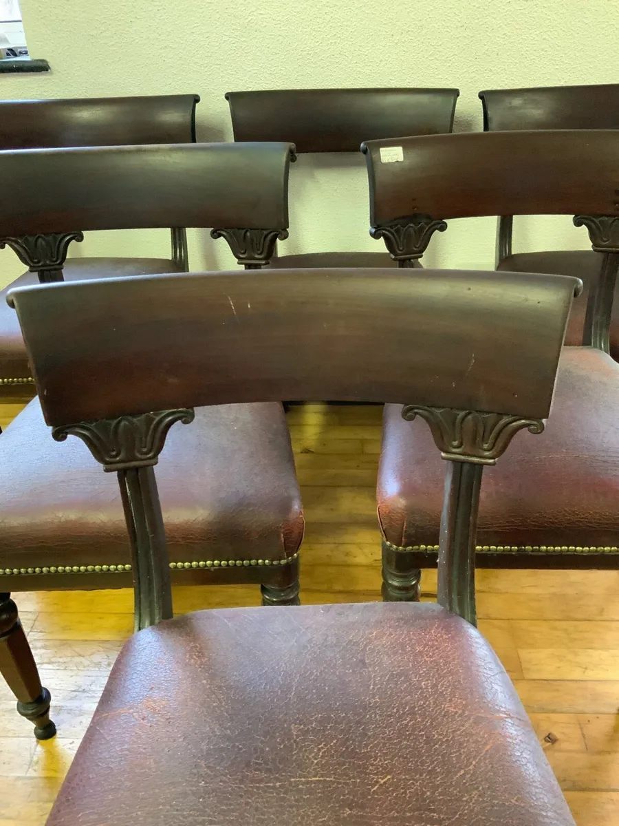 6 William IV Mahogany Chairs - Image 4