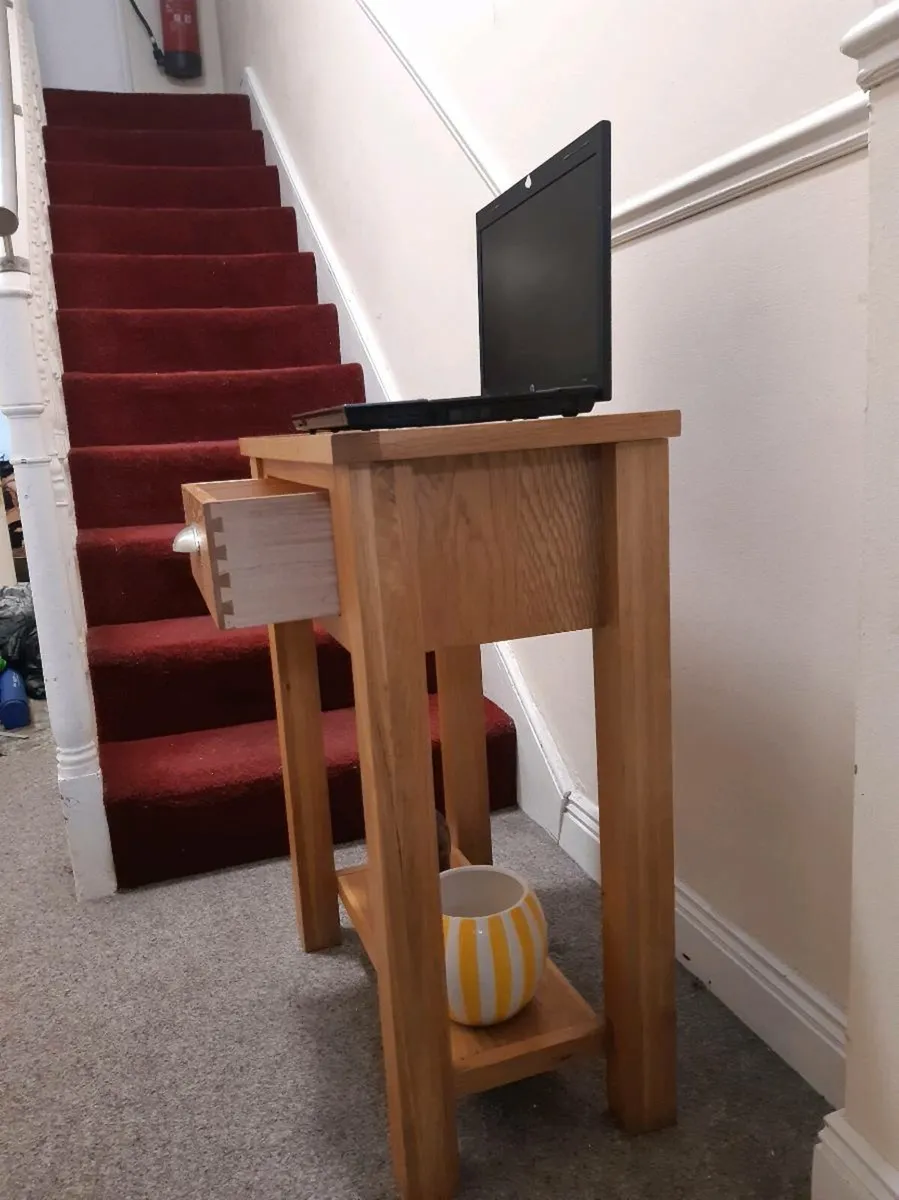 Oak console table - Image 4