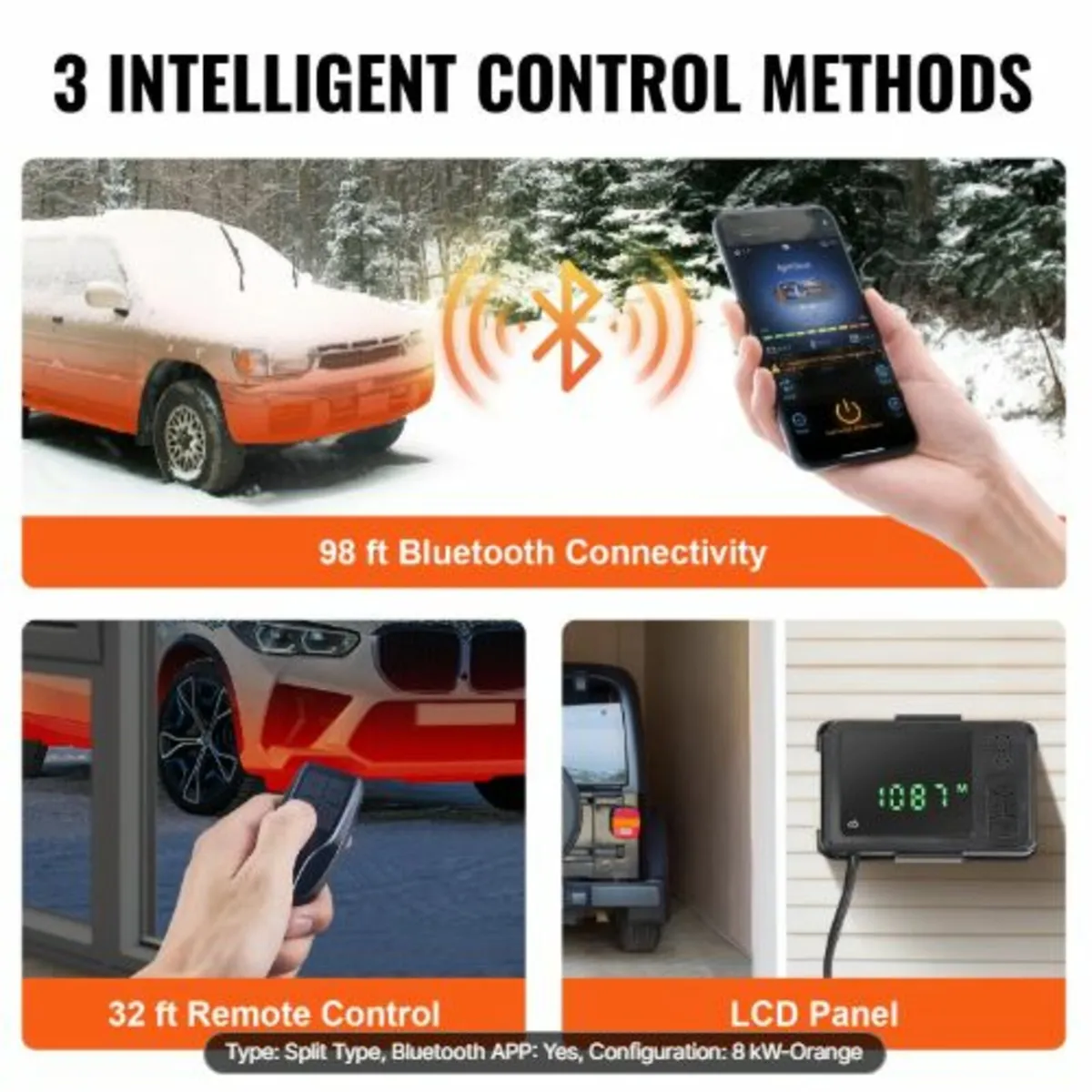 Bluetooth App Control Diesel Air Heater,12V 5-8KW - Image 2