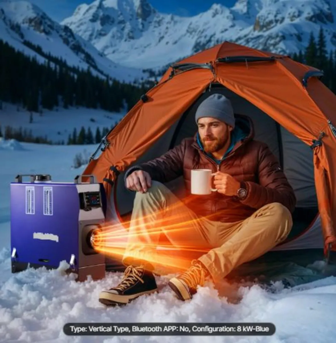 Diesel Heater, 12-24V 5-8KW, All in One Portable - Image 4