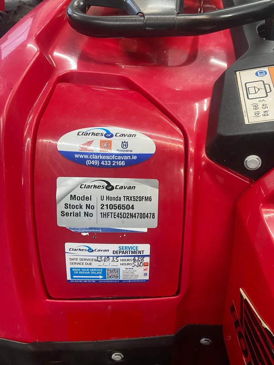 2022 Honda 520FM6  **TIDY** - Image 4