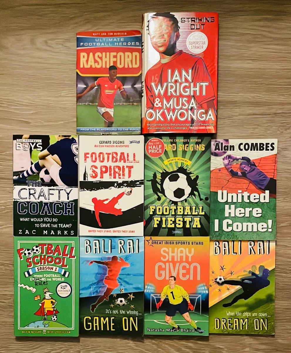 Selection of children's football soccer books bund