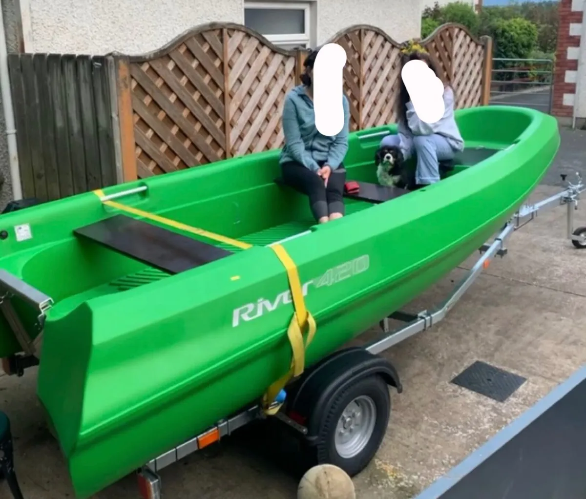 Boat for sale with engine and trailer included - Image 1