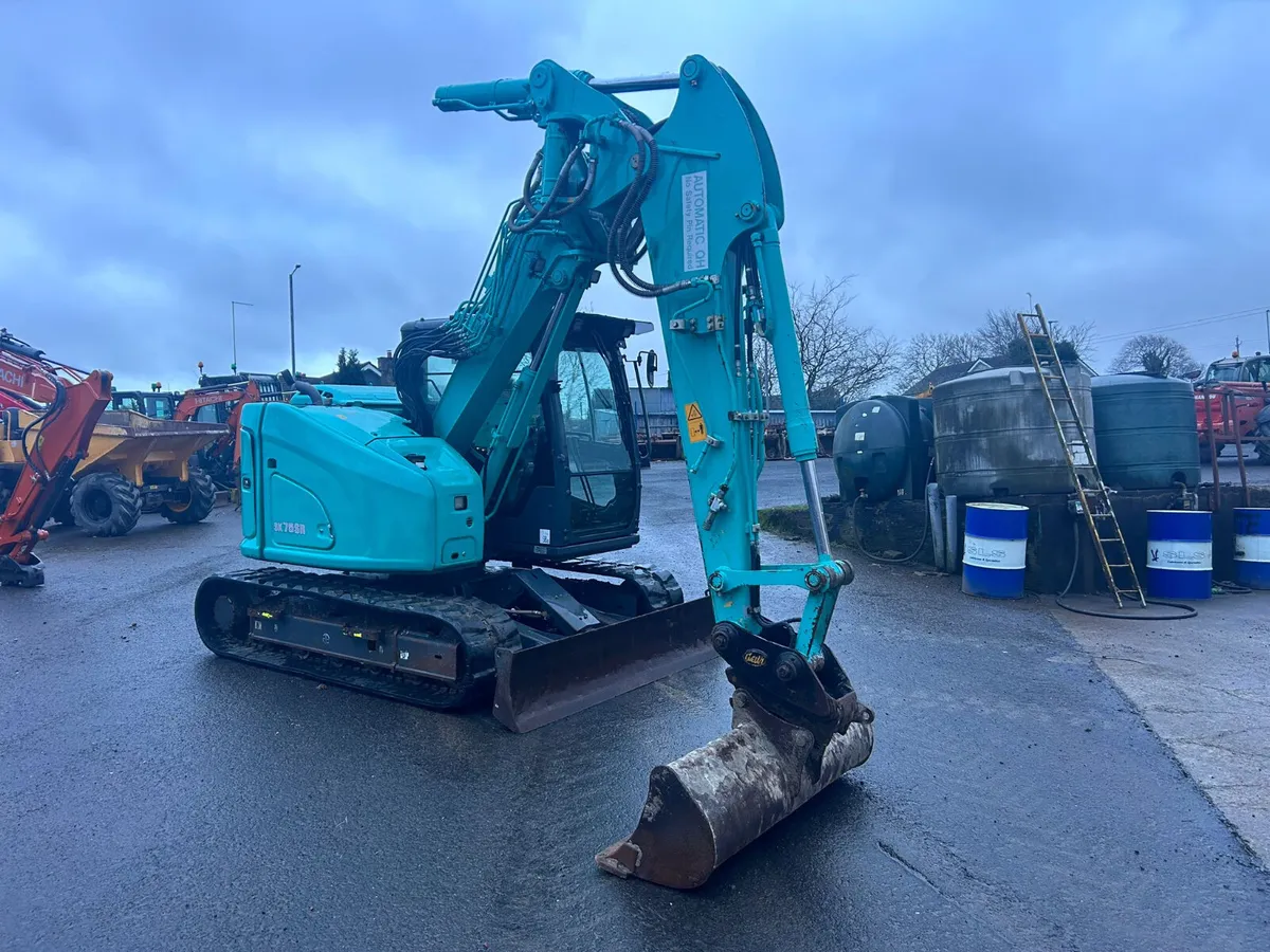 2019 Kobelco SK70SR-7 Off Set Knuckle Boom - Image 4