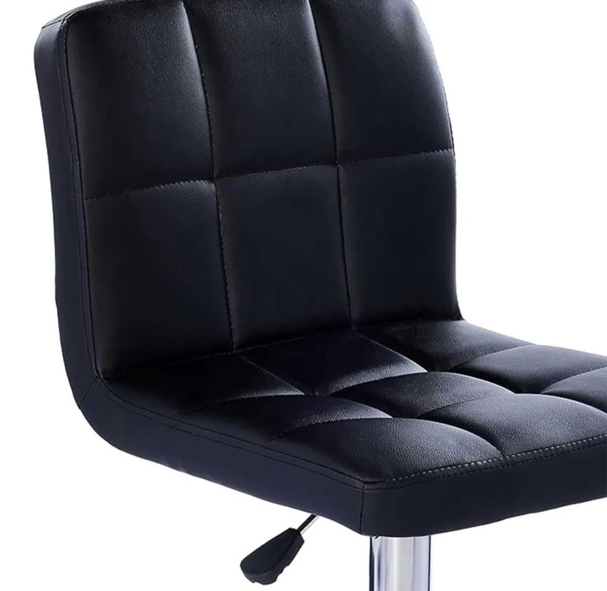 Black PU Leather Kitchen Bar Stool Adjustable NEW - Image 4