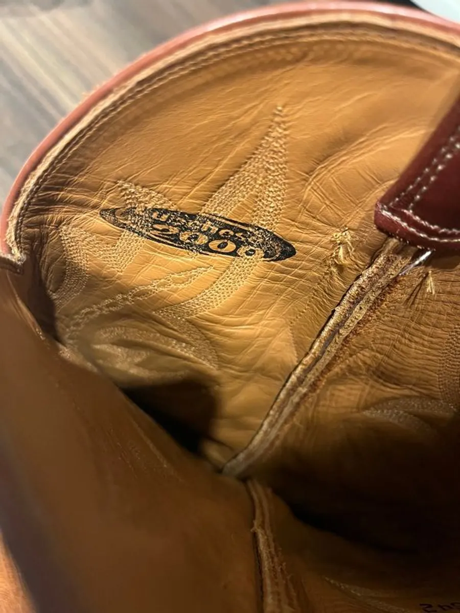 Lucchese Genuine Lizard Skin Cowboy Boots Size 12D (USA) Excellent - Image 3