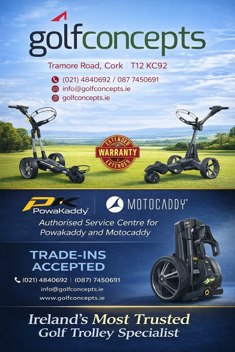 Motocaddy Powakaddy  spare parts at Golf Concepts - Image 1