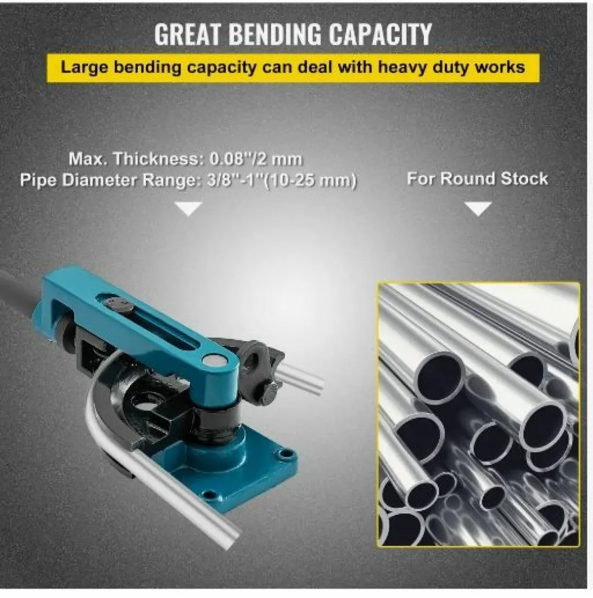 Pipe Bender 3/8 to 1 Inch Pipe Tubing Bender - Image 3