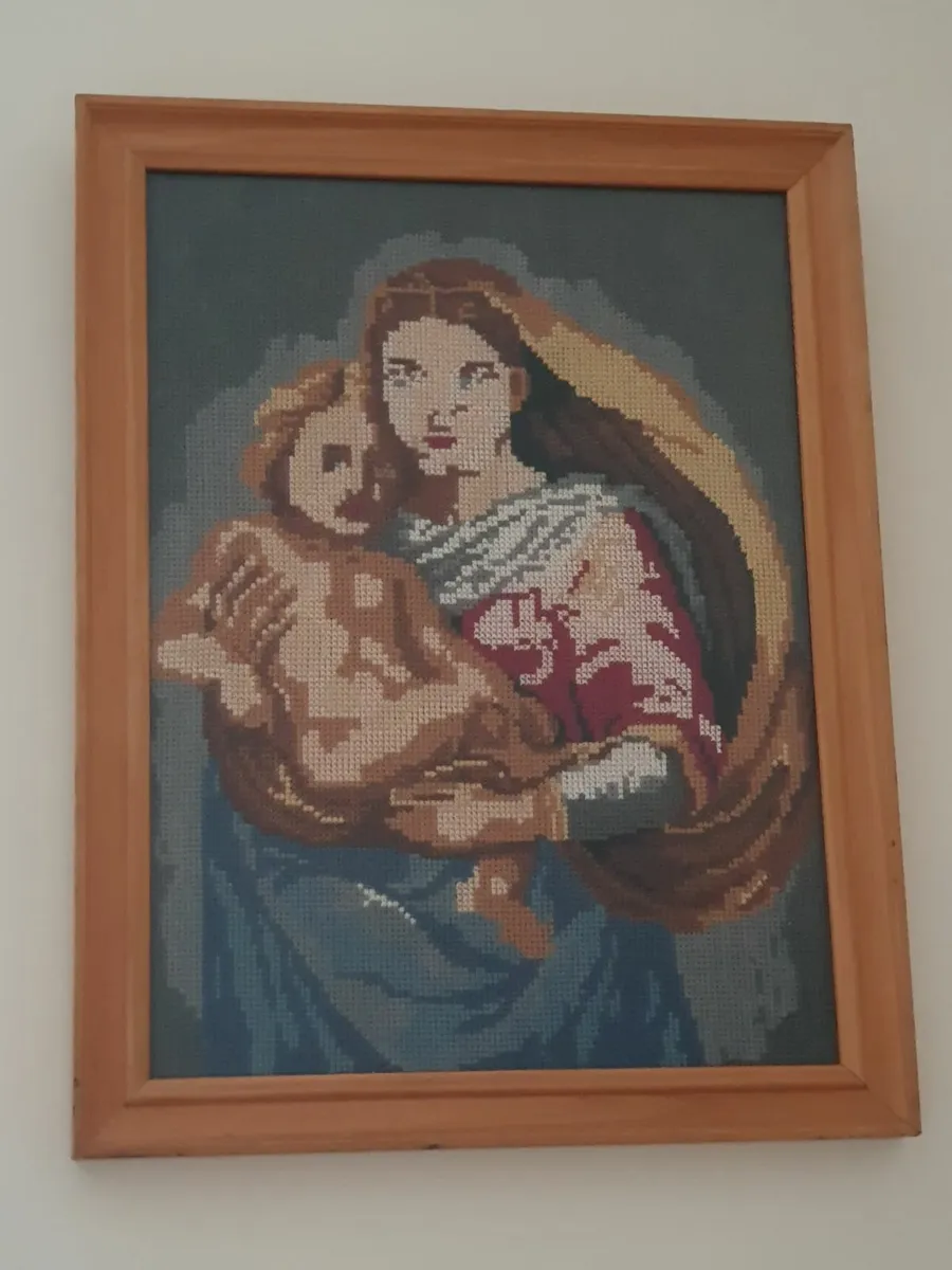 Silk & Cross Stitch Framed Pictures - Image 2