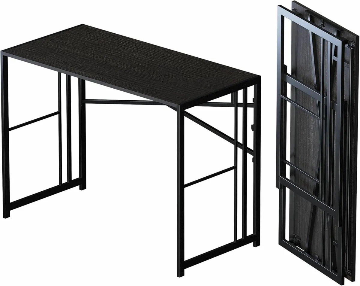 Folding Desk 103 cm Writing Gaming Computer - Image 1