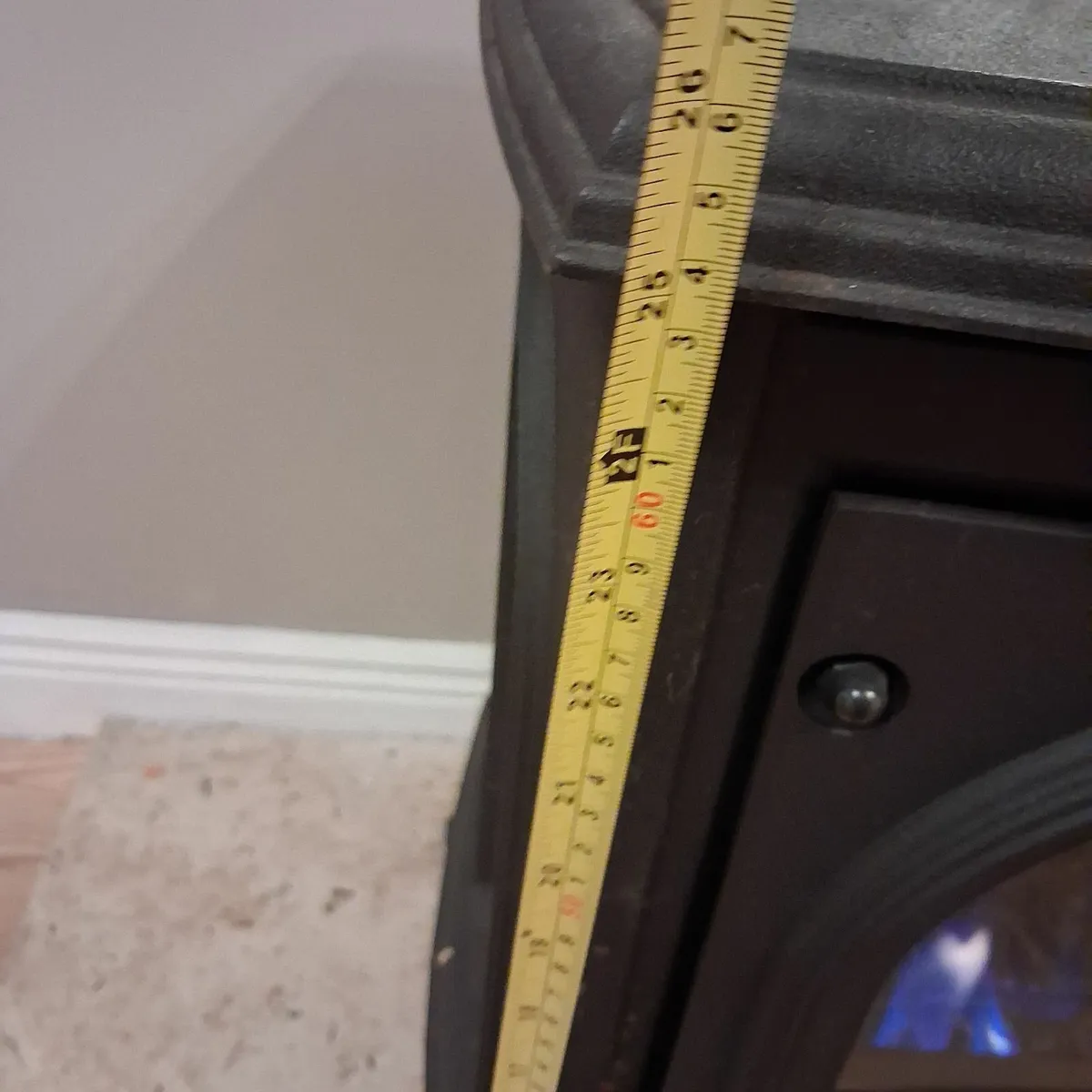 Gas fire & 2 tall fas bottles - Image 4