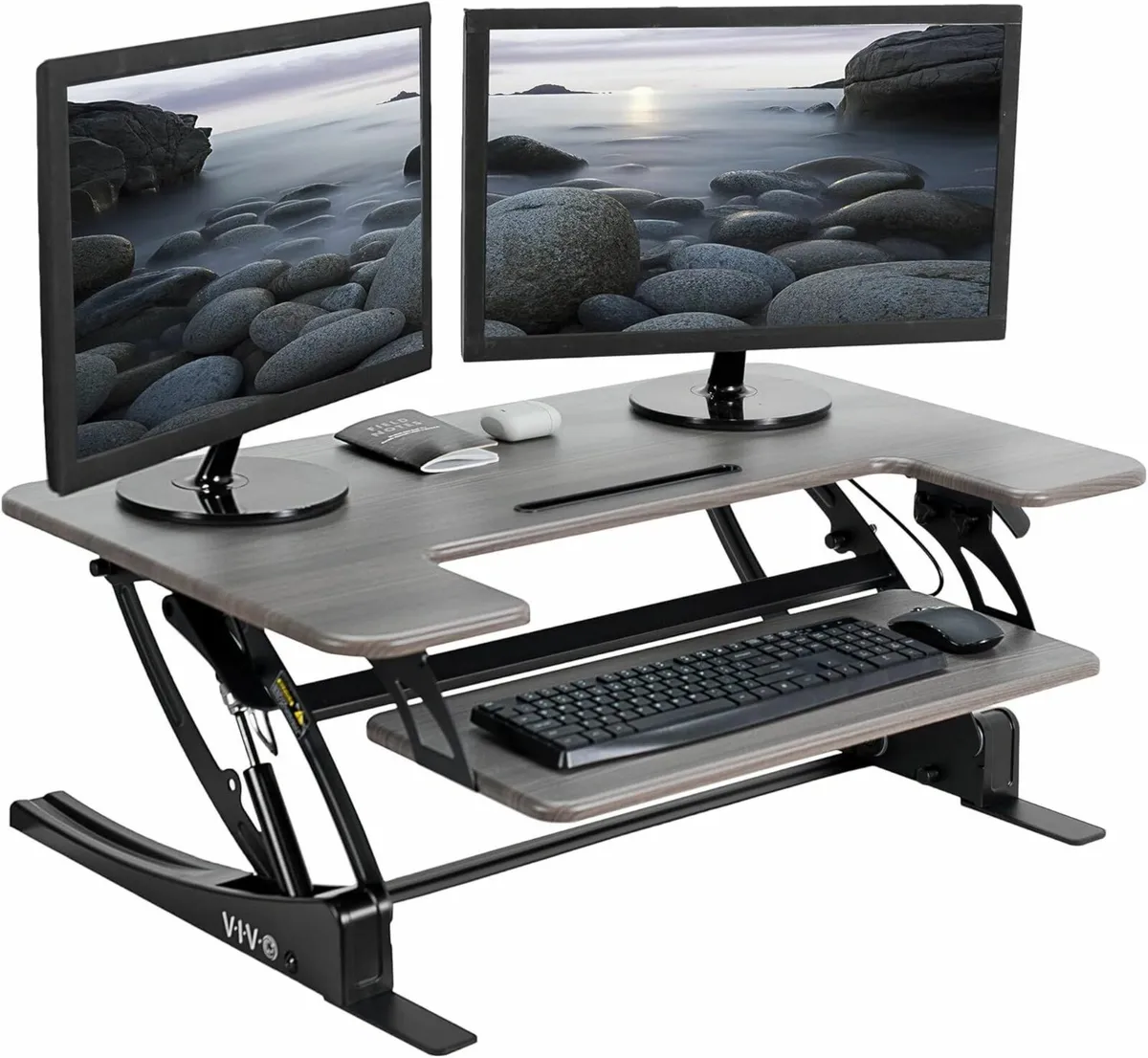 91cm Height Adjustable Stand Up Desk Converter V - Image 1