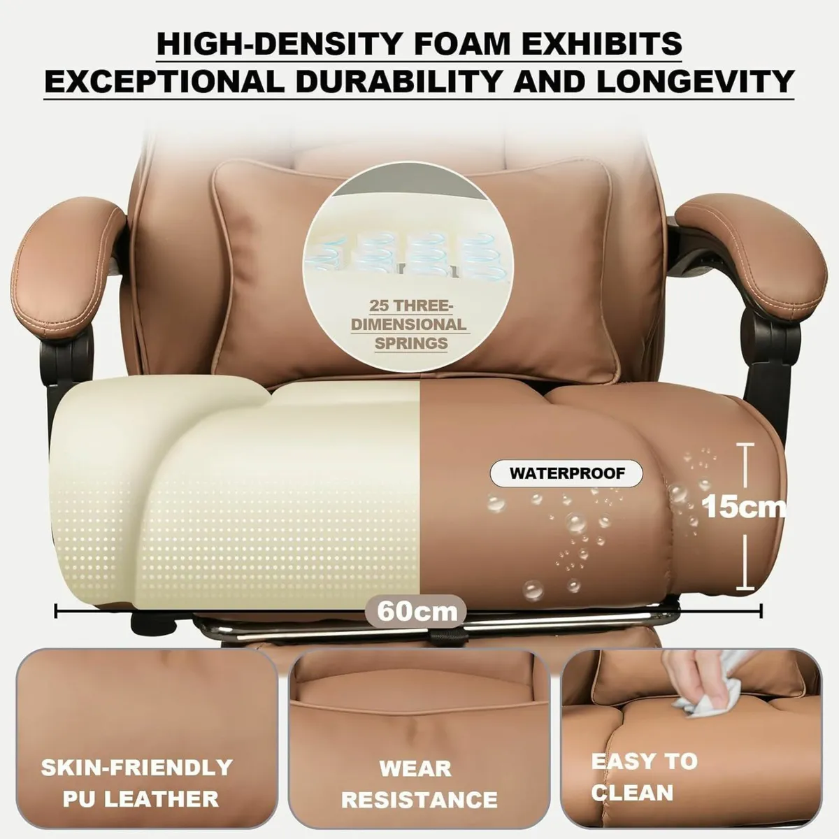 Gaming Chair Big Tall Heavy Duty 440lbs 200kg - Image 2