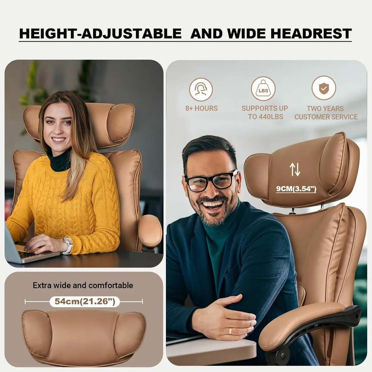 Gaming Chair Big Tall Heavy Duty 440lbs 200kg - Image 4