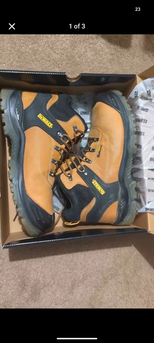 DEWALT PHOENIX TAN WATERPROOF STEEL TOE CAP BOOTS - Image 3