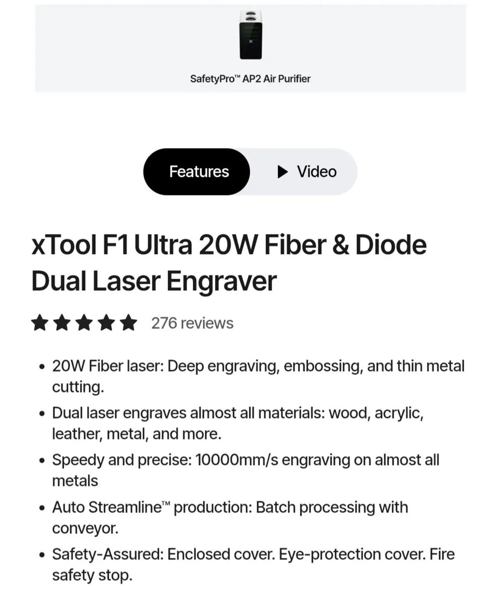 F1 ULTRA XTOOL LASER BUNDLE - Image 2