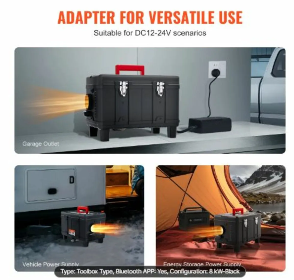 5-8KW Diesel Heater, 12V/24V All in One Diesel - Image 2