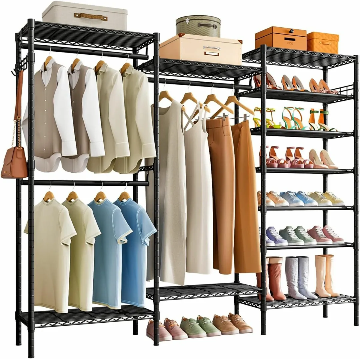 Heavy Duty Clothes Rails Free Standing Rail Coat - Image 1