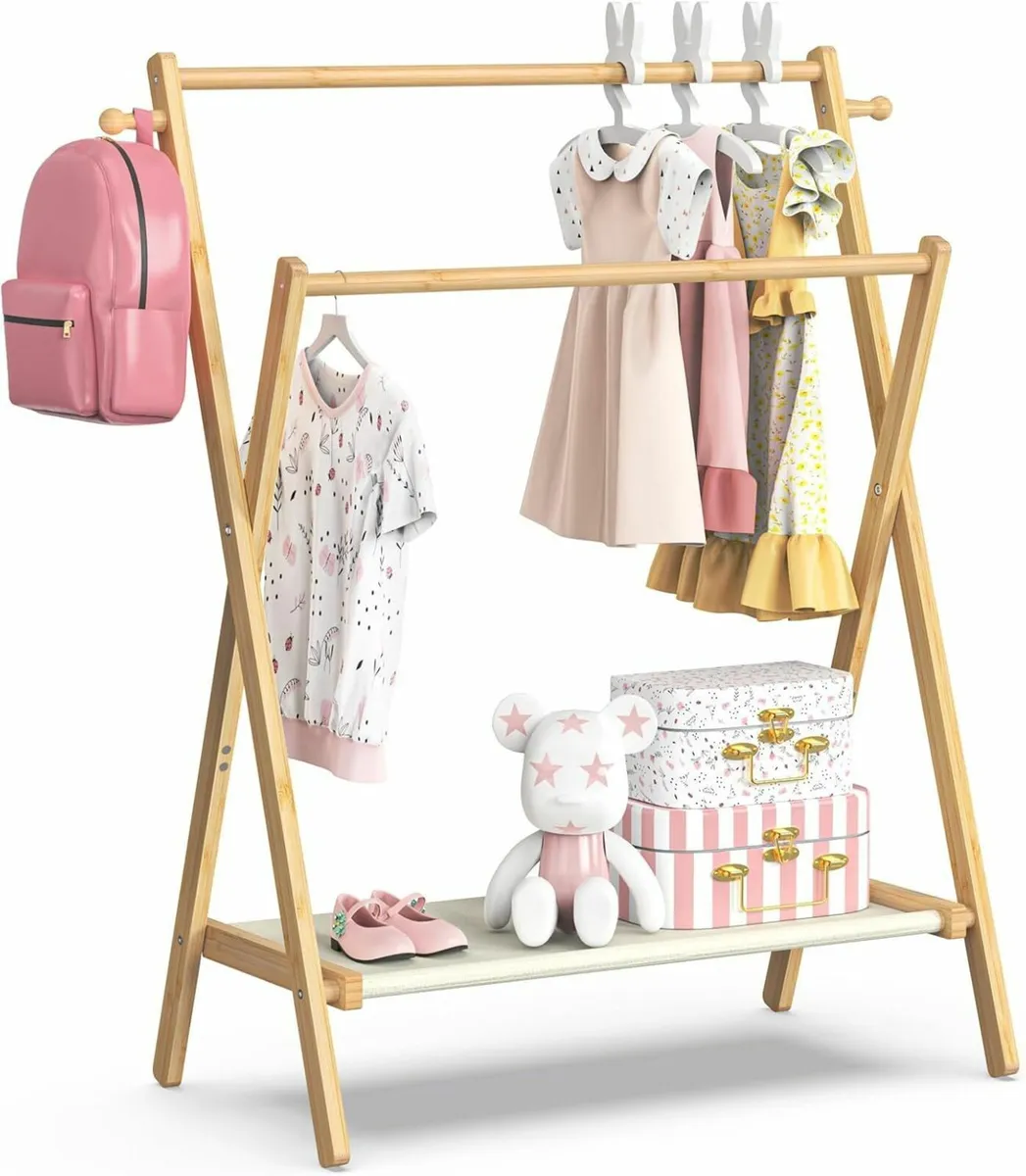 Kids Clothing Rack Small Clothes for Toddler Pets - Image 1