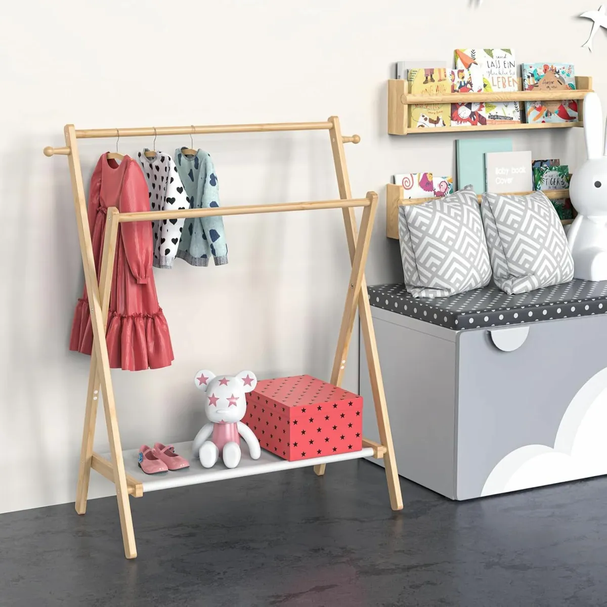 Kids Clothing Rack Small Clothes for Toddler Pets - Image 2