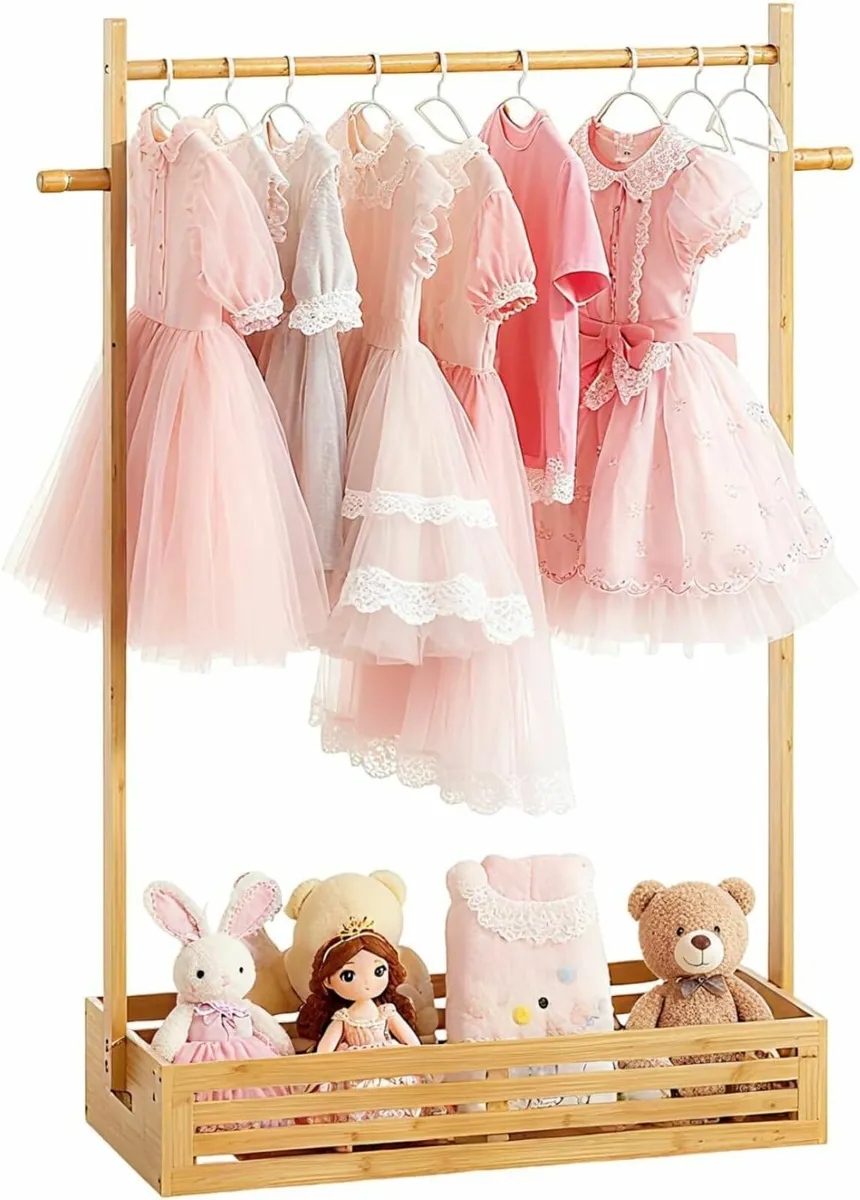 Kids Clothing Rack for Toddler Pets Clothes with - Image 1