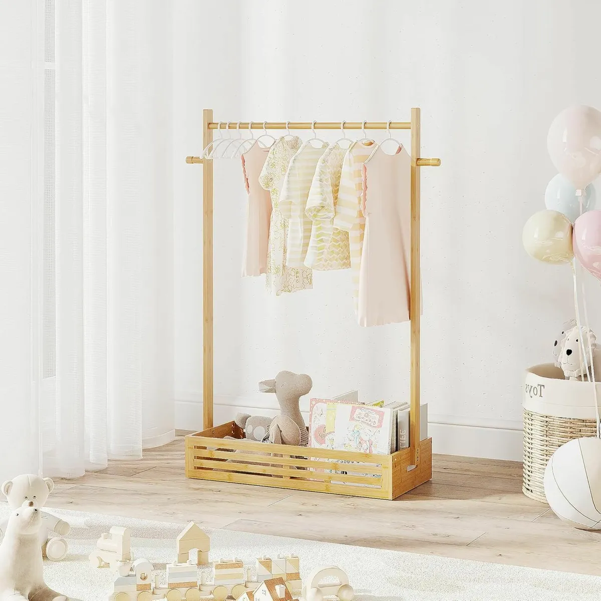 Kids Clothing Rack for Toddler Pets Clothes with - Image 2