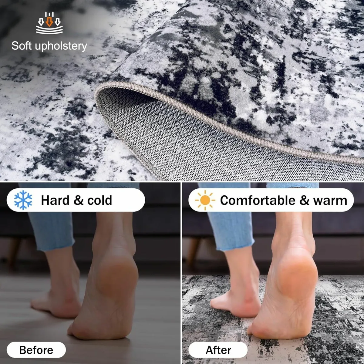 Washable Rugs Living Room Large 160x230cm Area - Image 4